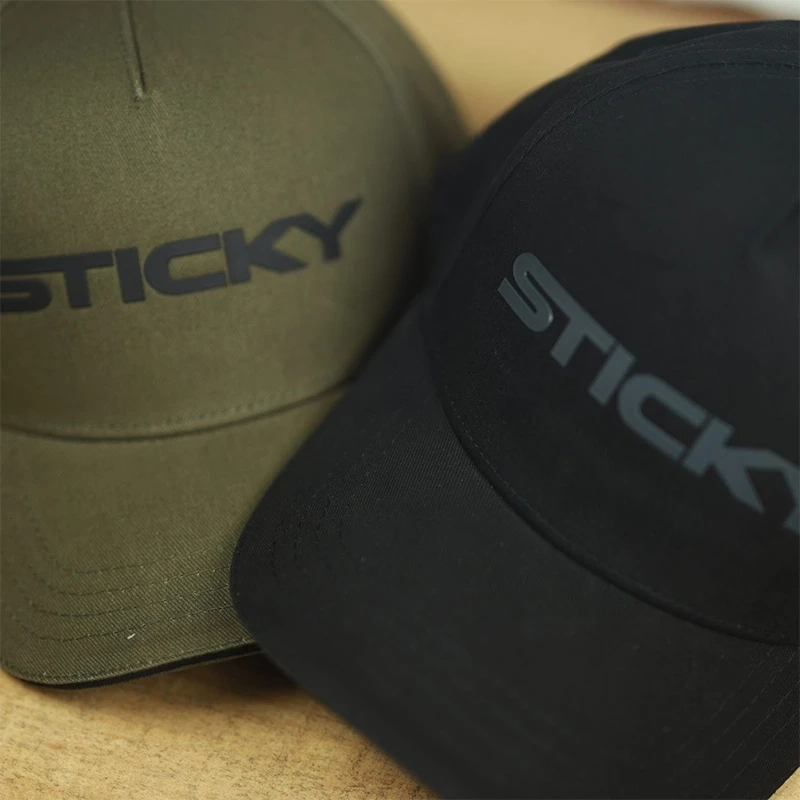 Sticky Baits Black Sticky Logo Caps